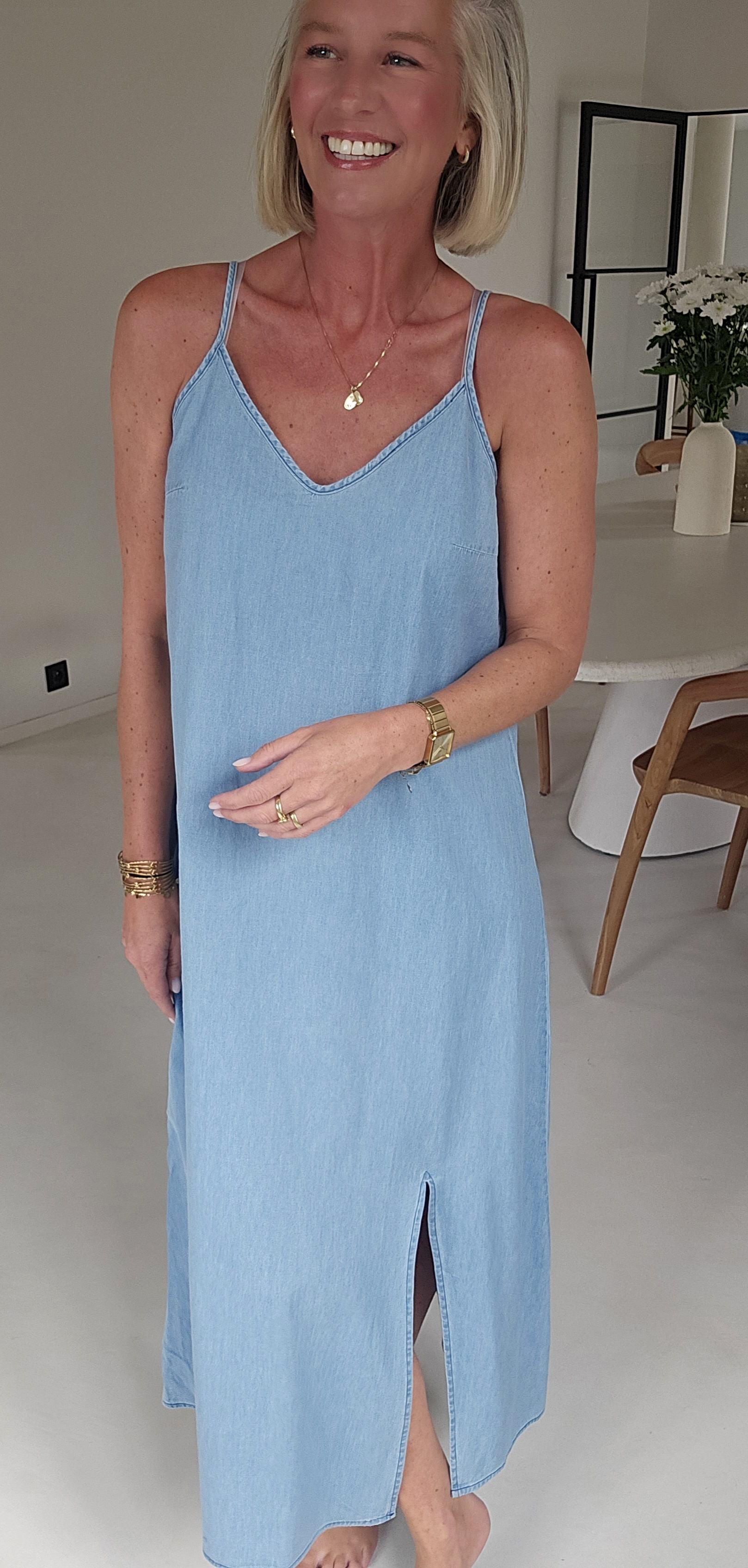 ROMINE maxi jeans dress