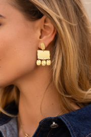 APOLINNE dangling earrings gold