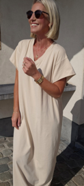 MADLINE T-shirt dress washed beige