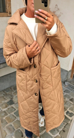 ANDA maxi jacket camel