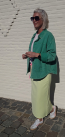 ELIE midi skirt neon green