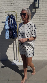 DOTJE sweat set white black