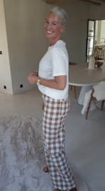 PARIDE checkered pants