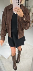 ANGIE corduroy jacket chocolat