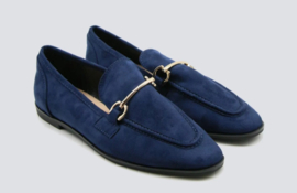 CLASSY suède loafers navy