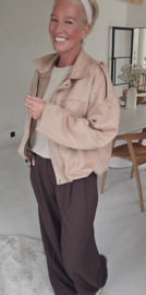 VIVI suede jacket beige