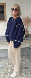 JUNE fleece sweatshirt navy