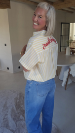 SEASIDE LOVERS short-sleeved shirt yellow