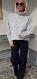 SNUGGLE loose turtleneck knit softer grey