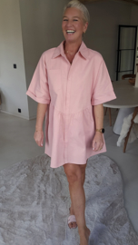 JULIA shirt dress pink