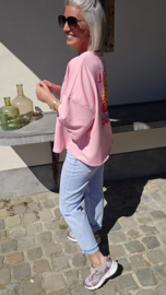 LE SOLEIL short-sleeved sweatshirt pink