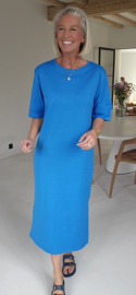 RANI cotton T-shirt dress blue