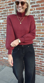 IRA winter petite soft knit burgundy