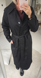 CHRISTA trench coat black