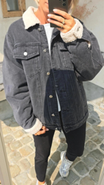 TEDDY jeans jacket washed black