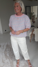 SORBET stripes knit pink blue