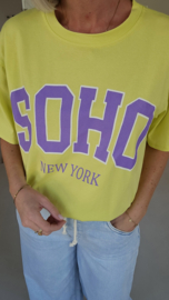 SOHO cotton T-shirt soft yellow