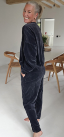 VERO soft velvet jogger set anthracite