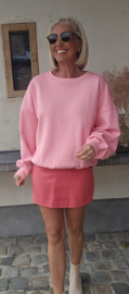 ALBA pied de poule skirt pink