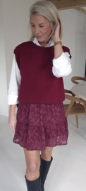 ALIA sleeveless knit burgundy