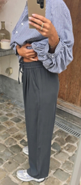 RUBY loose pants mouse grey