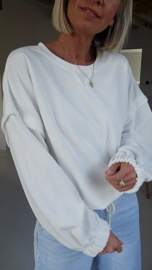 SOLIE sponge sweatshirt white