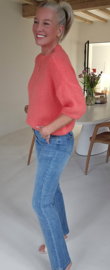 CINDY short-sleeved knit coral
