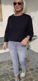 ANDREA fleece sweatshirt black
