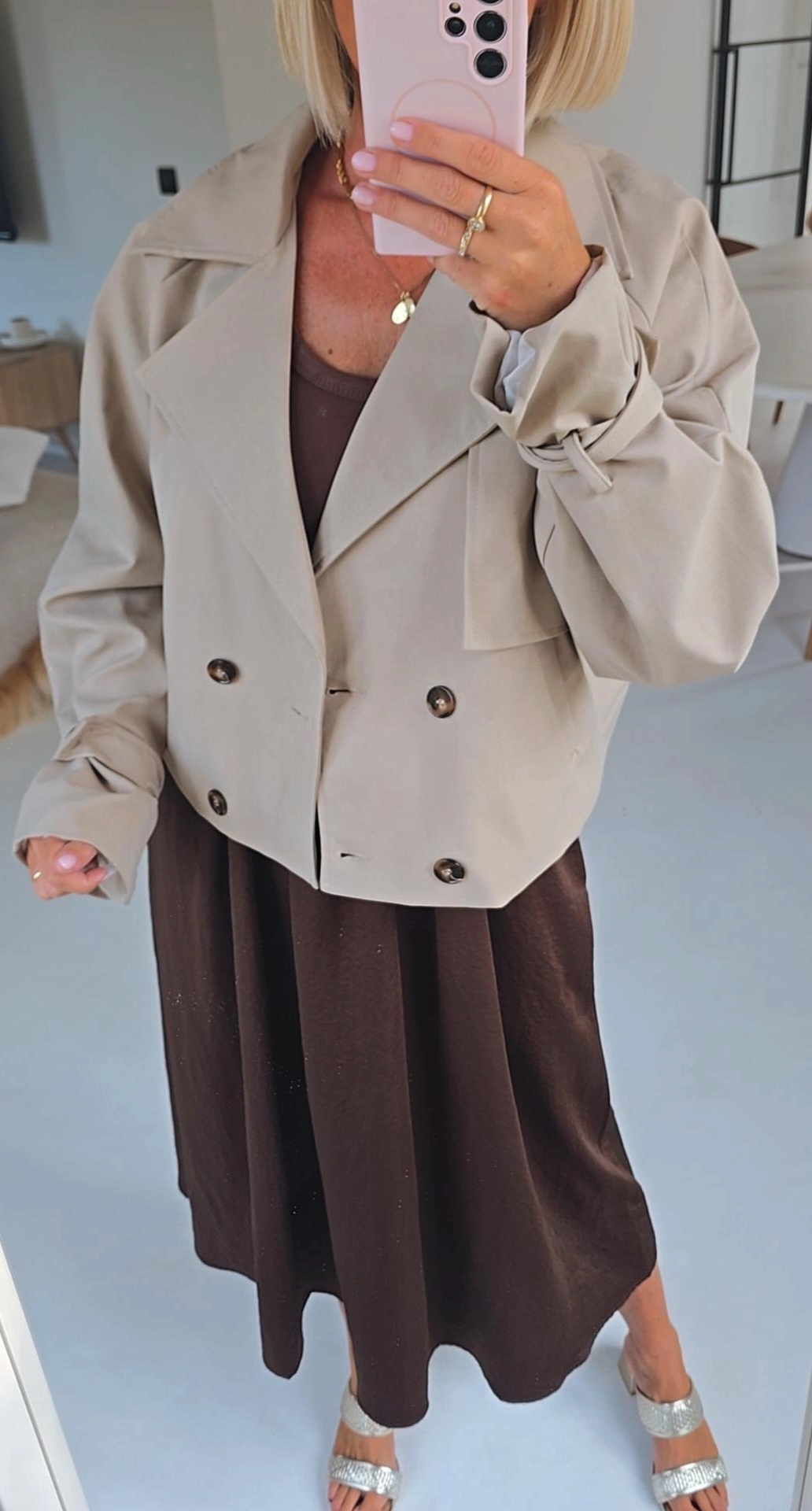 NINNE short trench beige
