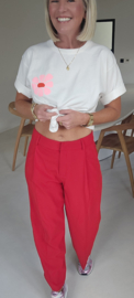 CECILIA suit pants red