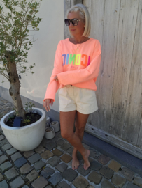 ICONIC sweatshirt neon peach