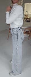 MARIT wide leg jeans soft grey