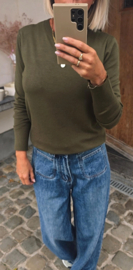 BASIC knit khaki
