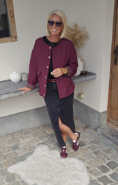 SIBIL light coat burgundy