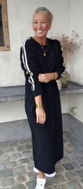 TILLY maxi sweatshirt dress black