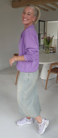 ILS maxi jeans skirt vintage soft blue