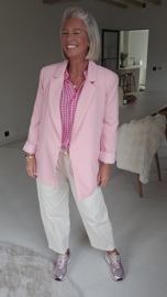 CALM CURRENT relaxed carrot pants ecru