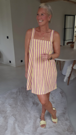 DOLLY striped sponge dress yellow