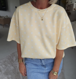 COREEN dots tee yellow