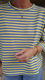 STRIPED BREEZE short-sleeved sweatshirt blue