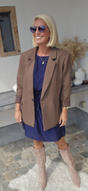 CHALIZE viscose dress navy