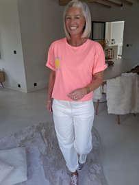 L'AMOUR AU SOLEIL tee neon peach