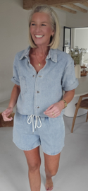 KAE jeans shirt soft blue