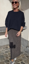 LEO maxi skirt khaki black