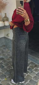 MARLIN extra wide leg jeans anthracite