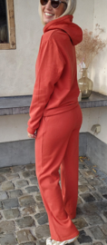 LOENA jogger set terracotta