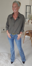 AMY cotton shirt khaki