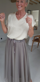 CELINE satin T-shirt champagne