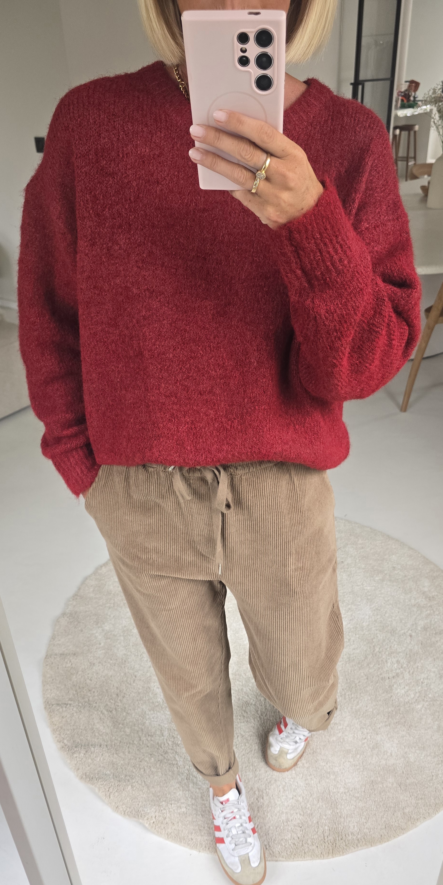 BEZIERS soft knit burgundy