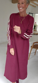 TILLY maxi sweatshirt dress burgundy